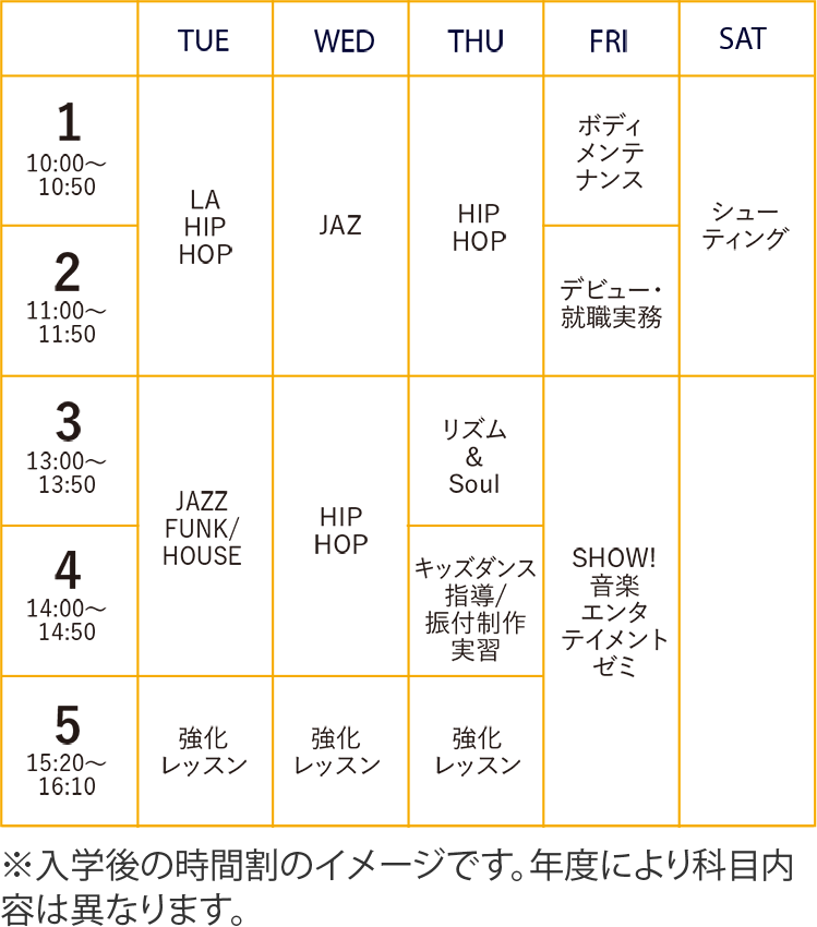 時間割例